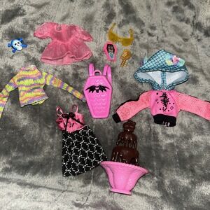 Monster High Bundle Lot – Doll Clothing, Accessories,‎ Coffin Bag, Sunglasses